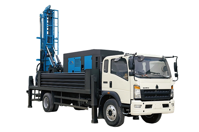 integrated 4x2 truck chassis water well drilling rig